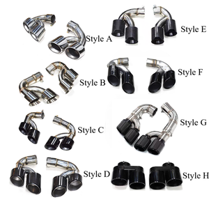 Punta de escape de coche SYPES para BMW X5 X6 X7 G05 G06 G07 up 304 Acero inoxidable fibra de carbono M rendimiento Dual/cuadrado Oem silenciador punta - Product Image 1