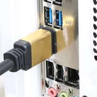 Câble coaxial 4K de haute qualité plaqué or 24 carats, 18 Gbps, 60 Hz, blindé tressé, plusieurs tailles (1 m/50 m) pour HDTV