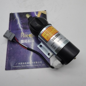 Solénoïde d'arrêt de moteur d'excavatrice 888468 3826742 Vanne d'arrêt 24V 888468/3826742 - Product Image 1