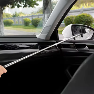 Limpiacristales telescópico portátil para coche, herramienta de limpieza de cristales para ventanas de coche, espejo de mano para lluvia - Product Image 4