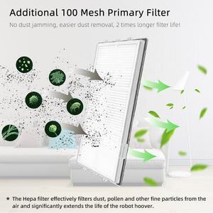 Compatible avec Xiao <span class=keywords><strong>Mi</strong></span> Mijia Omni <span class=keywords><strong>Robot</strong></span> X10+ Dreame S10 Pro Brosse rotative Brosse latérale Filtre HEPA Chiffon de nettoyage Sac à poussière - Product Image 4