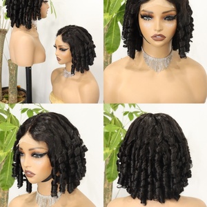 Peluca de Cabello Humano 100% con Frente de Encaje 4x4, Rizos Espirales Sueltos y Voluminosos, Doble Trama, para Mujer, de 16-24 Pulgadas, Venta de Fábrica - Product Image 4