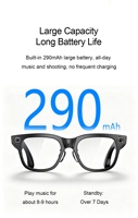 Gafas Inteligentes con IA de Alta Calidad, Cámara de 20MP, Grabación de Video 4K, Traducción IA en Tiempo Real, Llamadas WiFi y Bluetooth, Gafas de Sol Inteligentes