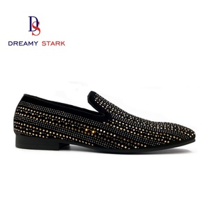 Nouvelles Chaussures de Mariage Originales pour Hommes Printemps 2025 – Façon Oxford à Enfiler, en Cuir et Daim de Haute Qualité, Ornées de Diamants, Respirantes et Fabriquées à la Main - Product Image 3