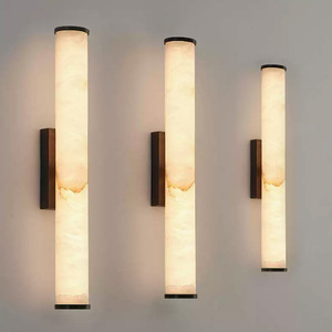 Đèn tường hiện đại bằng đá cẩm thạch tự nhiên cao cấp sang trọng, trang trí nội thất khách sạn biệt thự phòng khách hành lang phòng ngủ, bảo hành 3 năm - Product Image 4