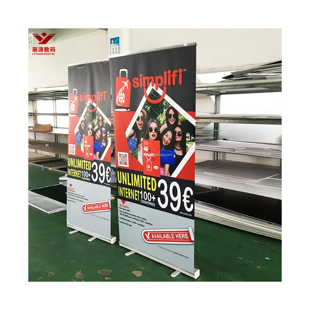 Duurzame Outdoor Intrekbare Scroll Banner Stand Artistieke Display Achtergrond Voor Promotionele Vlaggen En Banners