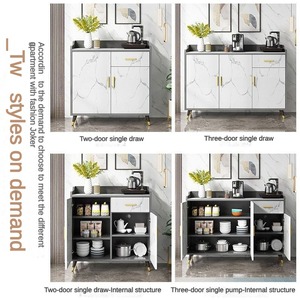 <span class=keywords><strong>Buffet</strong></span> moderne de luxe, design simple, meuble de salon, vente en gros de meubles de rangement blancs bon marché - Product Image 4