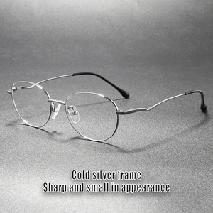 Monture de <span class=keywords><strong>lunettes</strong></span> de vue ovale ultra-légère en métal de haute qualité pour femmes, design élégant et compact, idéale pour les femmes d'affaires - Collection 2026 - Product Image 3