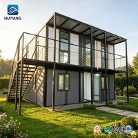 Cabine modulaire duplex à deux étages de qualité industrielle en conteneur pour logement temporaire des employés