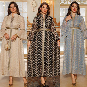Fábrica CCY, Abaya Musulmana de Lujo Personalizada, Ropa de Dubái, Bordado Africano, Diseño Elegante, Vestido Islámico para <span class=keywords><strong>Mujer</strong></span> - Product Image 2