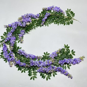 Guirnalda de Glicinia Artificial de Lujo de 200 cm, Flores Colgantes <span class=keywords><strong>para</strong></span> Decoración de Vestíbulos de Hoteles, Restaurantes, Bodas y Eventos - Product Image 1