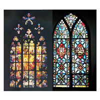 Verre de construction coloré, massif et teinté, de qualité supérieure, pour fenêtres d'église, portes et décoration de salles de douche - Vente en gros