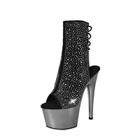 Chaussures à talons compensés sexy pour femme, 17 cm, style exotique, pour pole dance et striptease, à bout ouvert, nouvelle collection, automne-été, en ABS