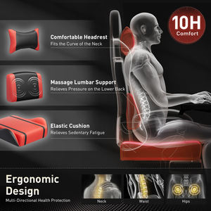 Silla <span class=keywords><strong>de</strong></span> <span class=keywords><strong>Juego</strong></span> Ergonómica <span class=keywords><strong>de</strong></span> Respaldo Alto con Logotipo en Relieve AJUNION, Silla <span class=keywords><strong>de</strong></span> Videojuegos con Soporte Lumbar <span class=keywords><strong>de</strong></span> Masaje para Juegos - Product Image 4