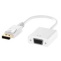 Port d'affichage Displayport DP mâle vers VGA 15 broches femelle câble adaptateur DP vers VGA convertisseur DisplayPort vers VGA câbles DP