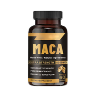 Capsules de Maca et de Zinc pour Hommes - Stimulant Naturel des Fesses et des Hanches, Soutien Immunitaire Naturel, 60 Capsules/Flacon, Certifié ISO