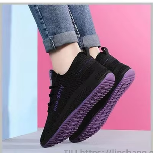 Baskets décontractées pour femmes, neuves et moins chères, à lacets, respirantes, pour la marche en extérieur - Product Image 3