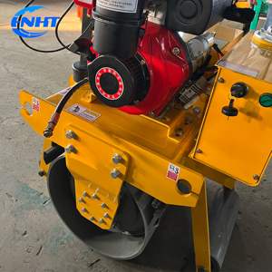 Mini-compacteur vibrant à tambour unique, autoporté, à moteur thermique, à engrenages, pour un compactage haute efficacité - Product Image 3