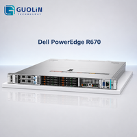 Serveur en rack haute performance remis à neuf avec 128 Go de RAM DDR5, 8x NVMe SSD, Dell PowerEdge R670, Intel Xeon, serveur en rack 1U