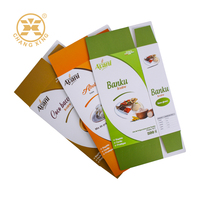 Emballage de boîte de céréales imprimé sur mesure, carton en papier couché en couleurs pour les boîtes de céréales de petit-déjeuner, boîtes de farine de blé pour la vente au détail avec logo