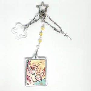Alien Stage Porte-clés assortis faits à la main: Luka, <span class=keywords><strong>Mizi</strong></span>, Hyuna et Ivan Cosplay Porte-clés Cadeau pour les couples de fans - Product Image 5