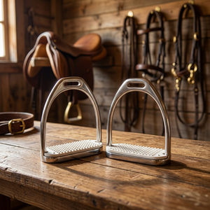 Cuerdas de Acero Inoxidable Blancas Personalizables de Alta Calidad para Montar a Caballo, Deportes Ecuestres, Todos los Tamaños, Marca Personalizada, Hecho en Pakistán - Product Image 3