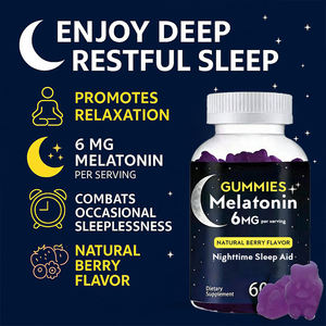 Gummies de mélatonine naturelle pour le sommeil : Contenu personnalisé pour favoriser le sommeil et calmer l'esprit <span class=keywords><strong>sans</strong></span> dépendance aux médicaments - Product Image 4