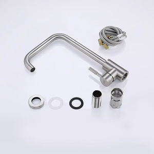 Rubinetti da <span class=keywords><strong>Cucina</strong></span> Diretti dalla Fabbrica con Miscelatori in Acciaio Inox Montati su Piano, <span class=keywords><strong>Acqua</strong></span> Calda e Fredda - Product Image 6