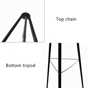 Triangle Support Chaîne Suspendu Style <span class=keywords><strong>Charbon</strong></span> <span class=keywords><strong>De</strong></span> <span class=keywords><strong>Bois</strong></span> Camping Portable <span class=keywords><strong>Cheminée</strong></span> Extérieure À <span class=keywords><strong>Bois</strong></span> Jardin <span class=keywords><strong>Cheminée</strong></span> Bol Fire Pit Grill - Product Image 2