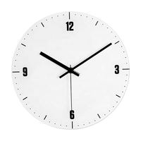 Jam Dinding Kaca Dial Jam Tangan Kuarsa Desain Fashion Ruang Tamu Ketebalan 0.5cm