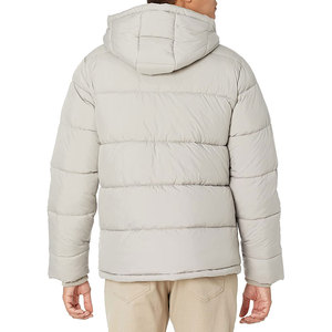 High Street <b>Pattern</b> Lightweight Winter Puffer <b>Jackets</b> Best Selling Custom Made Solid Color Mens Hooded Puffer <b>Jacket</b> Outdoor Use - Product Image 2