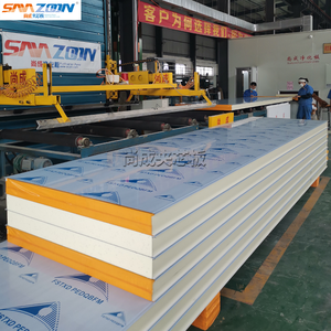 Công nghiệp lạnh lưu trữ phòng sạch bảng tường chống cháy PU bọt cách nhiệt tấm bánh sandwich cho công nghiệp - Product Image 3