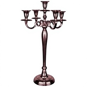 Hammered <b>Copper</b> <b>Candle</b> Stand <b>Candle</b> <b>Holders</b> for Taper <b>Candles</b> Decoration Piece for Table - Product Image 1