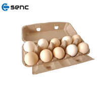 Vente en gros de barquettes à œufs en pâte à papier recyclée, 10, 12, 15 alvéoles, biodégradables, écologiques, pour œufs de poule, emballage personnalisé, fabrication en usine