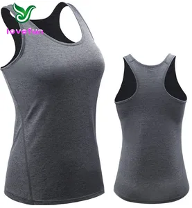 Tùy Chỉnh In Phụ Nữ Activewear Phòng Tập Thể Dục Màu Cam Tops SINGlet Mùa Hè Trắng Trống Phụ Nữ Thể Thao Tập Luyện Raceback Bông Tank Tops