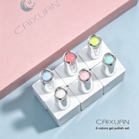 Kit de vernis à ongles en gel UV LED longue durée pour manucure DIY, 6 pièces, 15 ml, pour la vente en gros