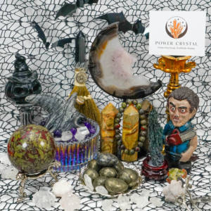 กล่องของขวัญฮาโลวีน ชุดหัวกะโหลกคริสตัลจากหินธรรมชาติ ควอตซ์ใส หินอเมทิสต์ หินออบซิเดียนดำ สำหรับตกแต่งบ้าน พร้อมเซอร์ไพรส์ลึกลับ - Product Image 3