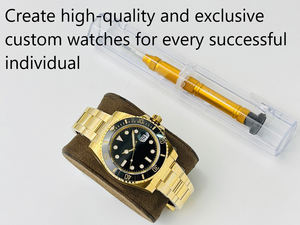การเคลือบเรืองแสงสีฟ้าน้ำแข็งคุณภาพเยี่ยม, พื้นผิวกระจกแซฟไฟร์, เทคโนโลยีการตัดน้ำที่แม่นยำ นาฬิกาข้อมือผู้ชายระบบกลไก - Product Image 2