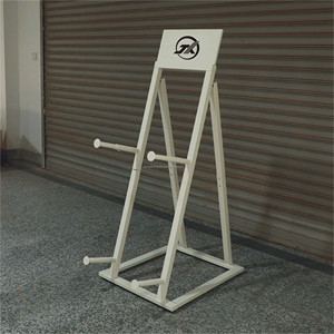 Support d'exposition de jantes de voiture en métal <span class=keywords><strong>avec</strong></span> revêtement en poudre, moderne, personnalisé, portable, à 6 étagères, mural/sur pied, pour voitures particulières - Product Image 4