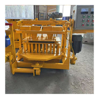 Machine à mouler des blocs de béton QMY4-30, machine manuelle de fabrication de briques creuses avec moteur, facile à utiliser