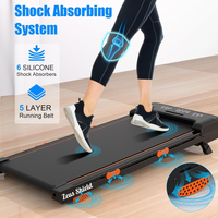 Tapis roulant électrique pliable, inclinaison manuelle, moteur 1,3 CV, capacité 130 kg, écran LED, design compact pour bureau, usage domestique, musculation