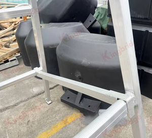 Système de garde-corps réglable en alliage d'aluminium industriel T6061 pour échafaudage et plancher, protection antichute, capacité de <span class=keywords><strong>charge</strong></span> 225 kg, plusieurs baies - Product Image 4