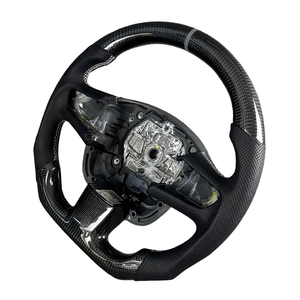 Volant de voiture en fibre de carbone forgée avec LED pour Peugeot RCZ 206 <span class=keywords><strong>308</strong></span> 307 407 605 508 208 404 CC MK2 3008 <span class=keywords><strong>GT</strong></span> Line GTI <span class=keywords><strong>SW</strong></span> <span class=keywords><strong>2015</strong></span> 2022 - Product Image 2