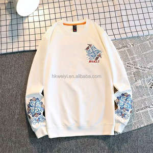 Sudadera Personalizada con Cuello Redondo para Hombre y Mujer, de Algodón Grueso, Oversize, con Logotipo Bordado y Estampado Puff - Product Image 2