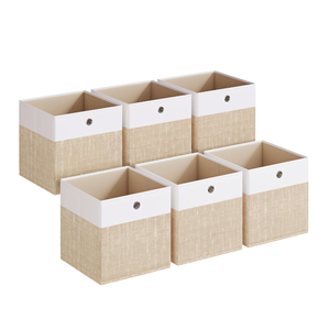 Cubos de Almacenamiento Plegables de Tela de 13x13x13 Pulgadas, Contenedores Organizadores a Prueba de Fugas e Inodoros para Armarios y Estantes, Organización del Hogar - Product Image 1