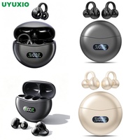 Écouteurs sans fil à crochet d'oreille personnalisés, liaison sans fil stable, appairage automatique, étui de charge portable Type C pour musique, appels et sport