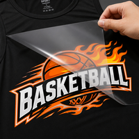 Impression de maillots de sport, graphiques d'équipe personnalisés pour maillots de basket-ball, film de transfert haute densité, design personnalisé pour vêtements de club
