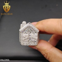 Offre Spéciale – Bagues en Argent Sterling 925 avec Moissanite VVS1, Bagues Moissanite Iced Out pour Hommes, Bagues Moissanite Hip-Hop, Testées au Diamant