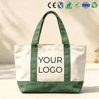 Tas Tote Kanvas Kapas Promosi Kapasitas Besar Grosir Ramah Lingkungan Logo Kustom Tas Belanja Daur Ulang Dapat Digunakan Kembali
