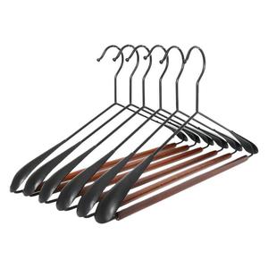 <span class=keywords><strong>Cintre</strong></span> en métal <span class=keywords><strong>noir</strong></span> mat, robuste et antidérapant, de luxe, pour hôtel et dressing - Product Image 6